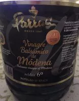 Mängden socker i Vinagre balsámico de Módena