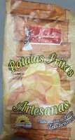 Mängden socker i Patatas fritas artesanas
