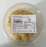 Mängden socker i Chips allumettes