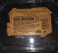 Mängden socker i Datiles sin hueso