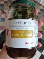 Mängden socker i Aceitunas verdes con hueso aliñadas estilo camporreal