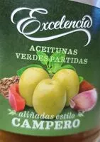 Mängden socker i Aceitunas verdes partidas estilo campero