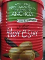 Mängden socker i Aceitunas verdes manzanilla rellenas de anchoa
