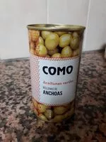 Mängden socker i Aceitunas verdes rellenas de anchoas