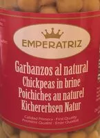 Mängden socker i Garbanzos al natural