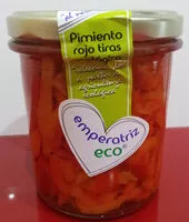 Mängden socker i Pimiento rojo tiras ecológico