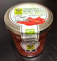 Mängden socker i Pimiento Rojo Tiras en su jugo