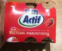 Mängden socker i Actif sabor fresa