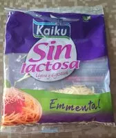 Mängden socker i Formatge Kaiku Ratllat Emmental Sense Lactosa En Talls