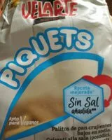 Mängden socker i Palitos de pan crujientes bajos en sal Piquets