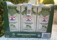 Mängden socker i Larsa leche semidesnatada