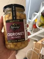 Mängden socker i Cigronet de pagès