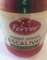 Mängden socker i Pebrot sencer escalibat