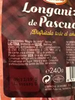 Mängden socker i Longaniza de pascua