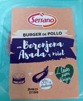 Mängden socker i Burger de pollo con berenjena asada y miel