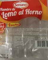 Mängden socker i Fiambre lomo al horno