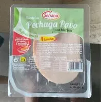 Mängden socker i Fiambre de pechuga de pavo