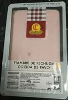 Mängden socker i Fiambre de pechuga cocida de pavo