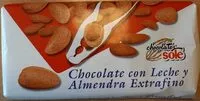 Mängden socker i Chocolate con leche y almendra extrafino