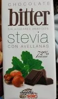 Mängden socker i Chocolate bitter con stevia con avellanas