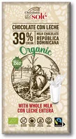 Mängden socker i Chocolat au lait biologique