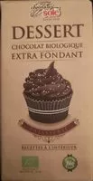 Mängden socker i Dessert chocolat biologique extra fondant