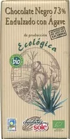 Mängden socker i Chocolate negro 73% endulzado con ágave ecológico