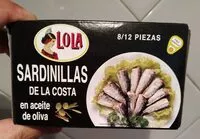 Mängden socker i Sardinas de la costa en aceite de oliva