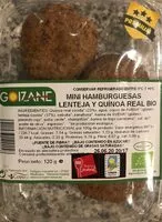 Mängden socker i Mini hamburguesas lenteja y quinoa real bio