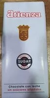 Mängden socker i Chocolate con leche sin azucares anadidos