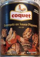 Mängden socker i Escargots en Sauce Piquante