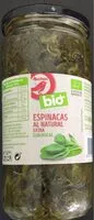 Mängden socker i Espinacas al natural extra ecológicas