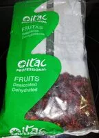 Mängden socker i Frutas desecadas deshidratadas arándano rojo entero