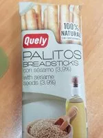 Mängden socker i Palitos breadsticks con sesamo