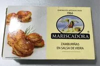 Mängden socker i Zamburiñas en salsa de vieira