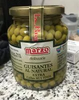 Mängden socker i Guisantes al natural