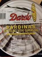 Mängden socker i Sardinas en aceite de girasol