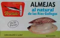 Mängden socker i Almejas al natural de las Rías Gallegas (selección a mano)