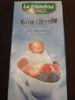 Mängden socker i Nata líquida para montar y cocinar