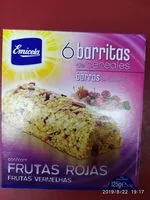 Mängden socker i Barritas de cereales con frutas rojas