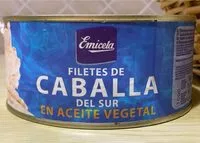 Mängden socker i Filetes de caballa del sur en aceite vegetal
