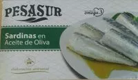 Mängden socker i Sardinas en aceite de oliva