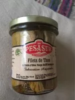 Mängden socker i Filets de thon