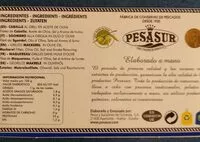 Mängden socker i PESASUR Filetes de caballa al grill