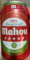 Mängden socker i Mahou Cerveza Cinco Estrellas Sin Gluten