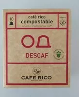 Mängden socker i Café descafeinado cápsulas compostables