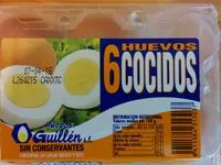 Mängden socker i Huevos cocidos