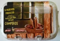 Mängden socker i Huevos frescos camperos