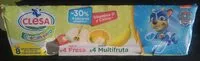 Mängden socker i Yougures crecimiento Clesa. Multisabores