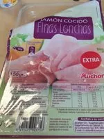 Mängden socker i Jamón cocido finas lonchas